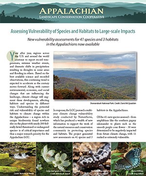 Fact Sheet: Assessing Vulnerability of Species and Habitats to Large-scale Impacts 