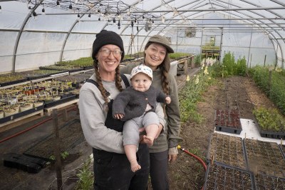 Tracy Potter-Fins and Bethany Stanbery grow fresh, high quality, certified organic, Montana Homegrown produce and flowers for their community