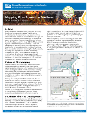 Mapping Fires Across the Southeast-Science to Solutions