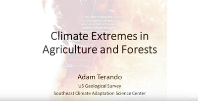 Climate Extremes in Agriculture and Forests