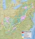 Map shows integration of key aquatic connectivity areas with terrestrial significant habitats throughout the Appalachians to guide conservation planning and decision making.