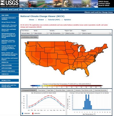 USGS National Climate Change Viewer — GIS & Conservation Planning Toolkit