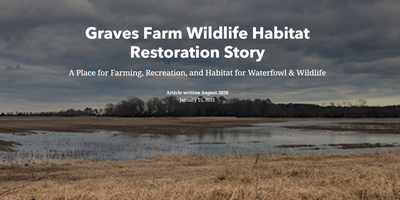 Graves Farm Wildlife Habitat Restoration Story