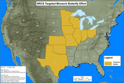 NRCS Targeted Monarch Butterfly Effort