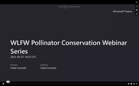 WLFW Pollinator Conservation Webinar Series: Session #1 Pollination Biology