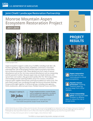 Monroe Mountain Aspen Ecosystem Restoration Project