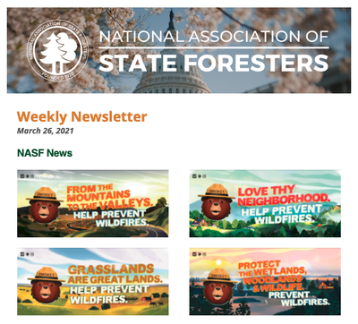 National Association of State Foresters Weekly Newsletter March 26 2021