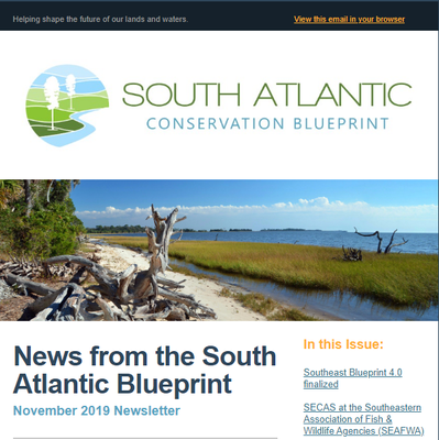 News from the South Atlantic Blueprint-November 2019 Newsletter