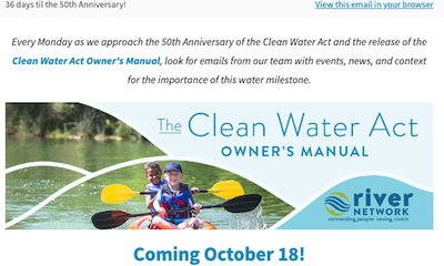 The Clean Water Act Owner's Manual is coming soon!