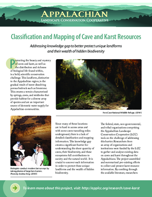 Classifi cation and Mapping of Cave and Karst Resources