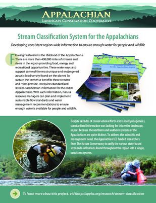 Stream Classification System for the Appalachians