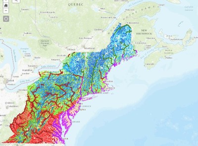 Extending the Northeast Aquatic Habitat Map to Canada