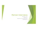 Partner Interviews