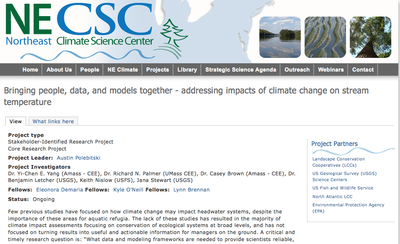 Bringing people, data, and models together - addressing impacts of climate change on stream temperature
