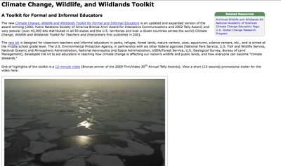 Climate Change, Wildlife, and Wildlands Toolkit