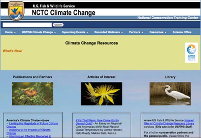 US Fish and WIldlife Service NCTC Climate Change - Climate Change Resources