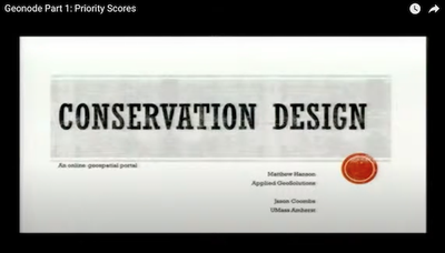 Conservation Design: An online geospatial portal